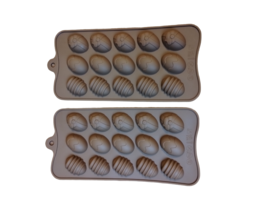 Silicone Easter Egg Chocolate Candy Molds - 2 Pack - £8.79 GBP