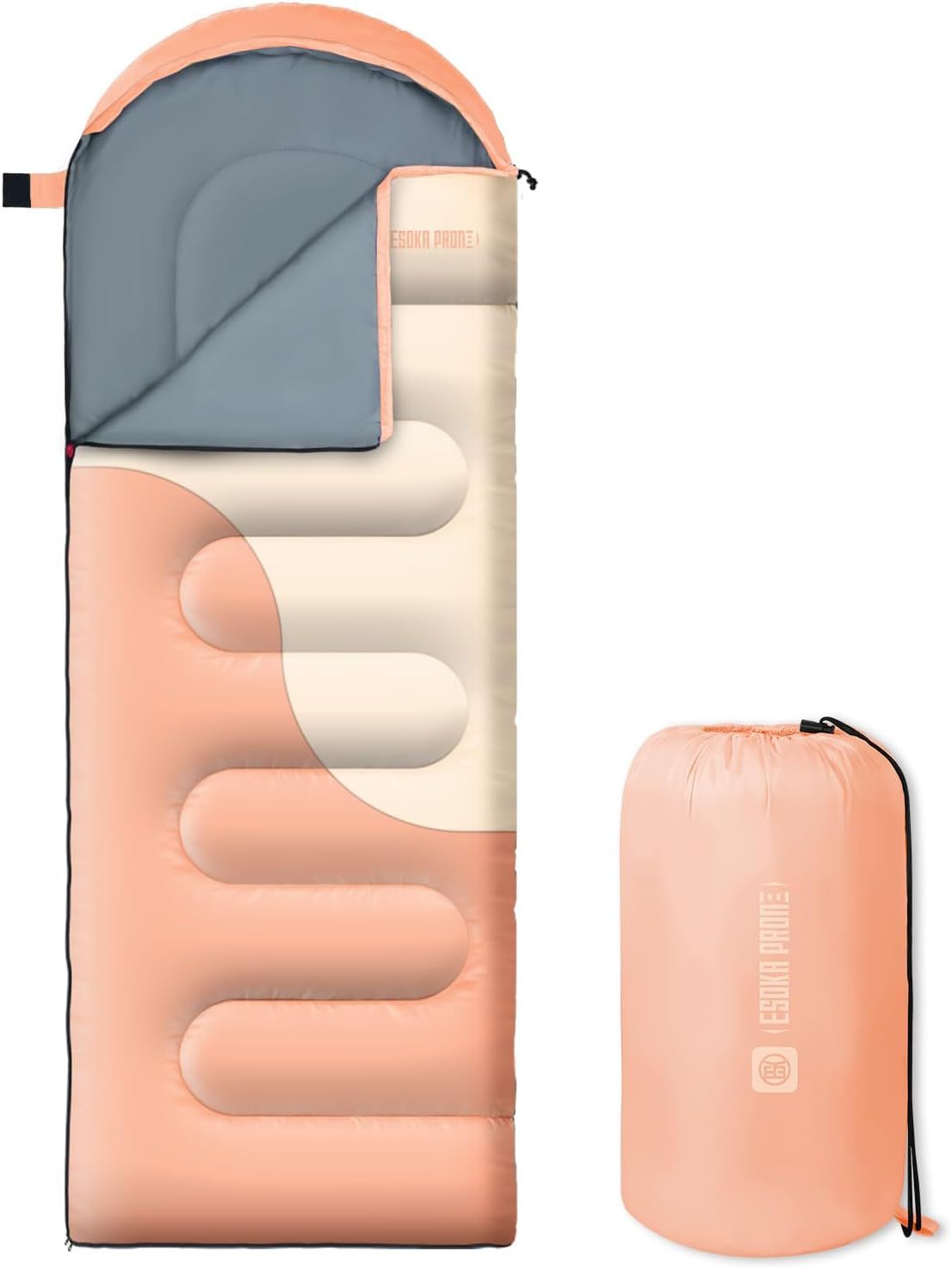 Sleeping Bags For Adults&amp;Kids,Lightweight Waterproof Warm Weather Sleeping - $37.95