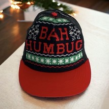 Christmas Holiday Ugly Sweater  &quot;BAH HUMBUG&quot; Trucker/Baseball Hat/Cap NEW - $13.79