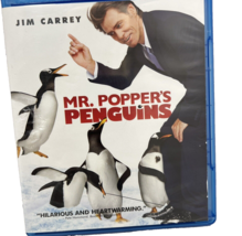 Mr Poppers Penguins 2011 Blu Ray Jim Carrey Angela Lansbury Animal Children Fun - £11.98 GBP