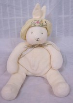 Hallmark Bunnies By The Bay Cream Bunny Rabbit W/ Hat Plush Stuffed Animal Toy - £12.05 GBP