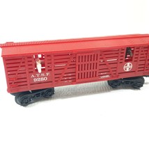 Lionel train ATSF 9280 Horse transport car livestock freight carrier O-gauge red - £19.34 GBP