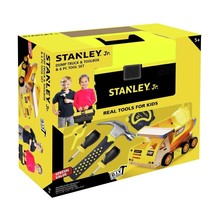 STANLEY Jr. U030-K01-T07-SY 6-Tool Bundle Wooden Dump Truck Kit New - $59.99