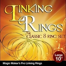 Linking Rings - 8 Ring/10&quot; Set - Stainless Steel - Make Rings Link Together! - £38.88 GBP