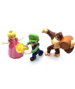 Happy Meal Toys Nintendo Mario Bros. McDonald&#39;s Luigi Princess Peach Don... - £5.47 GBP