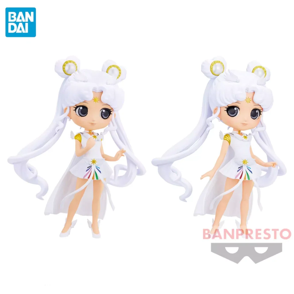 Original Bandai Pretty Guardian Sailor Moon Q posket Anime Figure Toys Banpresto - £33.74 GBP