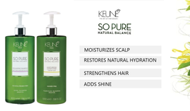 Keune So Pure Moisturizing Shampoo and Conditioner Liter DUO image 2