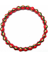 NWT ANGELA MOORE RED/ORANGE NECKLACE WITH PARROTS - £39.10 GBP