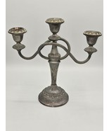 Vintage Ian Heath Lanthe Silver Plate English 3 Cup Candleabra - $2,657.72 MXN