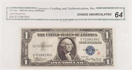 1935-A $1 Silver Certificate &quot;R&quot; Experimental Choice Unc FR #1609 - £387.21 GBP