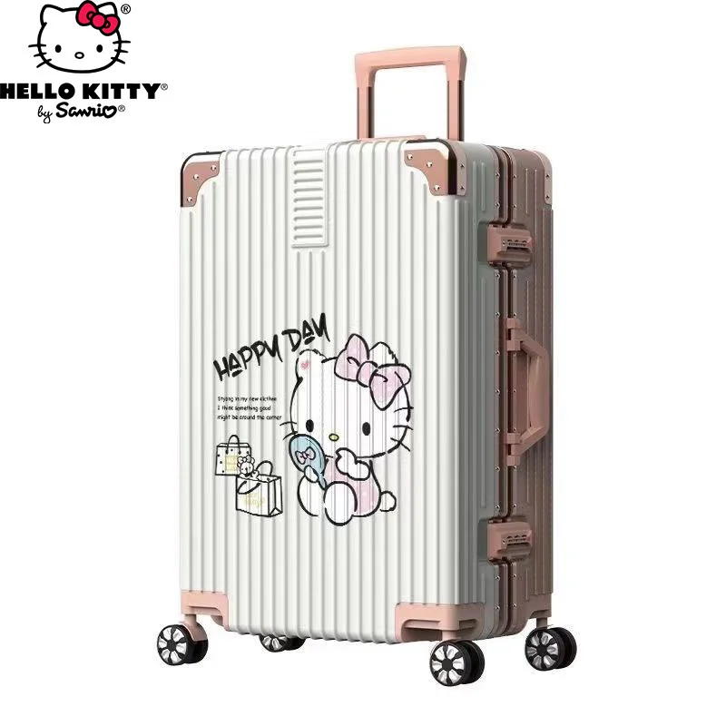 New Sanrio Hello Kitty Luggage 20 22 24 26 28 Inch Cartoon High Capacity Women - £146.61 GBP+