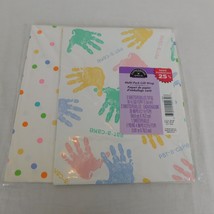 Hallmark Baby Gift Wrap Multi-Pack Pat-a-Cake Patty Cake Handprints Polka-Dots - £4.66 GBP