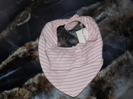 Janie and Jack Pink/White Striped Bandana Bib Size OS/NB NEW - €9,59 EUR