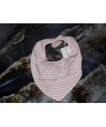 Janie and Jack Pink/White Striped Bandana Bib Size OS/NB NEW - $15.64 CAD