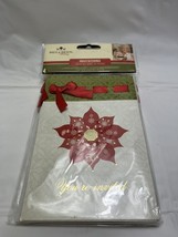 Beautiful Paula Deen Holiday Invitations 8 Cards &amp; Envelopes Poinsettia - $5.94