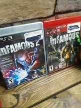 Infamous 1 and 2 Bundle Lot PlayStation 3 PS3- 2 Games Total - $21.77