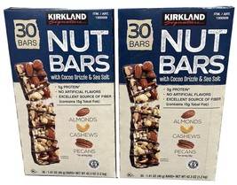 2 Packs KIRKLAND SIGNATURE Nut Bars 30 Count (2.64 Lbs) 42.3 Oz - $54.70