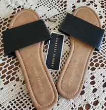 Charles Albert ~ Slip On ~ Open Toe ~ BLACK Wide Strap Sandals ~ Ladies ... - $20.00