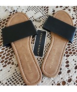 Charles Albert ~ Slip On ~ Open Toe ~ BLACK Wide Strap Sandals ~ Ladies ... - $365.35 MXN