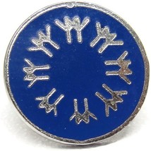 Blue Silver Tone Tie Tack Lapel Pin Ski? Vintage Accessories - £16.68 GBP