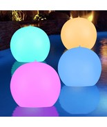 GEEDIAR 4 Pack Solar Floating Pool Lights Inflatable Waterproof IP68, 14... - $122.74