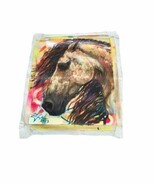 Horse Equestrian Art Collectible Artwork Oil Acrylic and Spray Paint on ... - $2,822.51 MXN