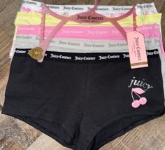 Juicy Couture ~ Women&#39;s Boyshort Underwear Panties Cotton Blend 5-Pair (B) ~ M - £23.94 GBP