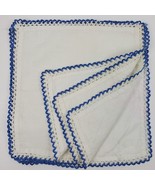 Vintage Embroidery Crochet Doily Napkins 12x10&quot; SET OF 4 - €13,05 EUR