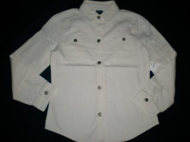 Girl Gap Button Dawn Off White Shirt Size L   NWT - £8.92 GBP