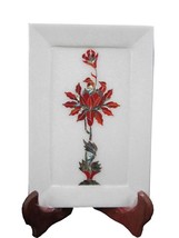 7"x10" White Marble Tray with Inlaid and Carnelian, Beautiful...-
show o... - $260.85 7"x10" White Marble Tray with Inlaid and Carnelian, Beautiful...-
show o... - $260.85