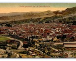 Vista General Birds Eye View La Paz Bolivia UNP Sepia DB Postcard W8 - £7.87 GBP