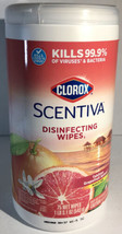 New Clorox Scentiva Multi-Use Wipes Tahitian Grapefruit Splash 75ct-SHIPS N 24 H - £7.72 GBP