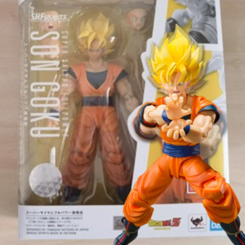 Original Bandai Shfiguarts Dragon Ball Z Full Power Son Goku Ssj2  Figurine - £59.43 GBP+