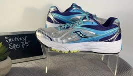 Women&#39;s Saucony Ride 8 Sneaker Running Shoe Size7.5 Silver Purple Blue - $39.00