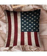 Mondxflaur Retro USA Flag Pillow Case Covers for Sofas Polyester Decorat... - €9,46 EUR+