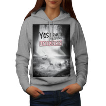 Wellcoda I Am Unicorn Sea Funny Womens Hoodie, Myth Casual Hooded Sweatshirt - £28.61 GBP