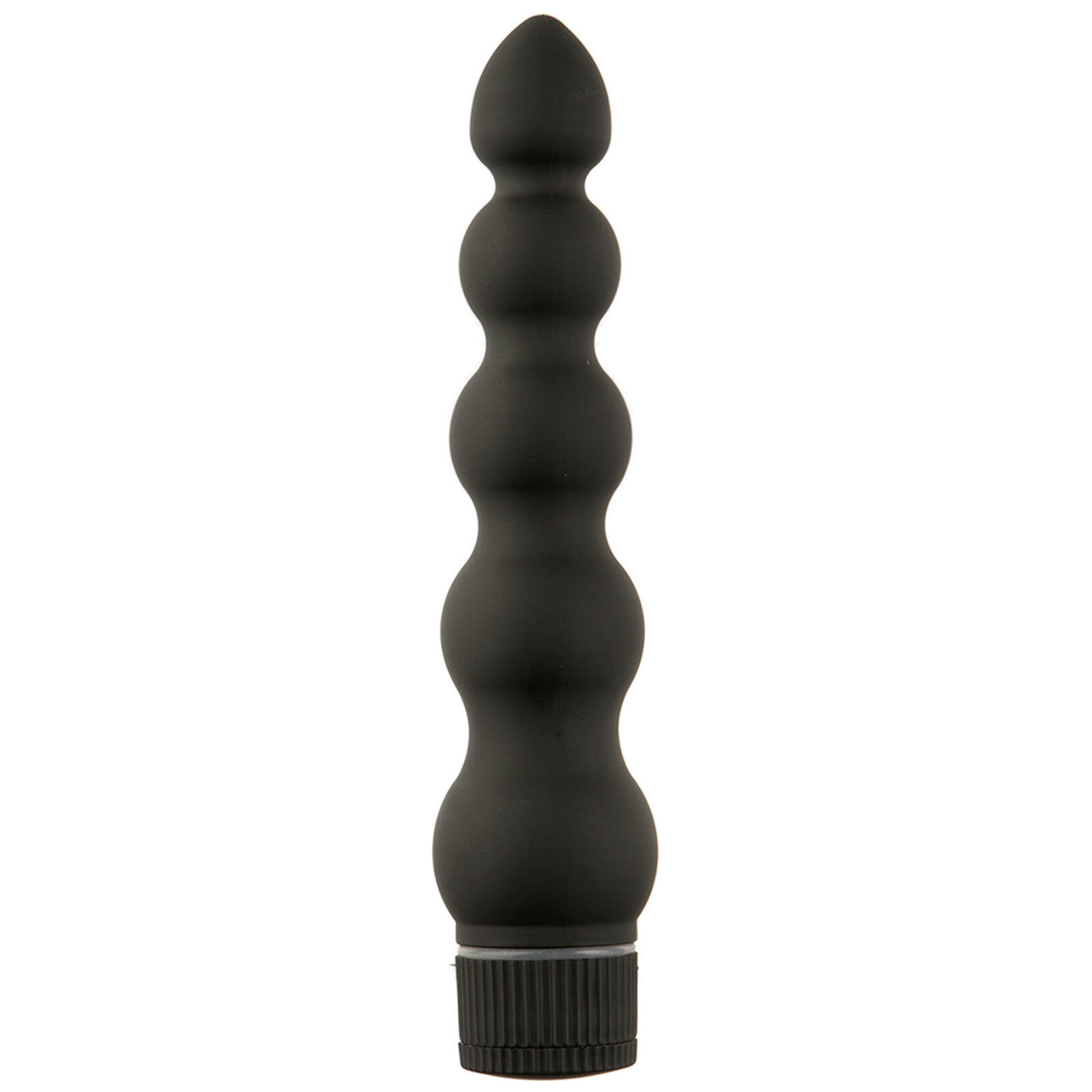 BLACK MAGIC 7&quot; RIBBED PLUG VIBRATING VELVET TOUCH VIBRATOR  - $23.75