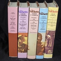 The Sacketts Collection Louis L&#39;Amour Volumes 1 -5 HC Books w/ Dust Jackets - £34.94 GBP