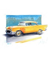 Signed RETURN TO MACON COUNTY 1957 Chevy Poster Print Wall Art 11x14 unf... - €20,51 EUR