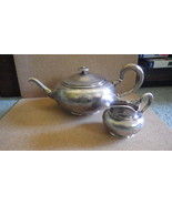 ANTIQUE MID 19TH CENTURY 950 STERLING SILVER FRENCH TEAPOT AND CREAM JUG  - £982.94 GBP