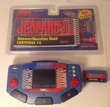 Hand Held Jeopardy Electronic Game Tiger 1995 with Cartridge Book Instructions - £7.72 GBP