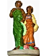 African Prince &amp; Princess Ceramic Ebony Figurine by: Shiah Yih  - $4.90