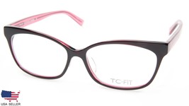 New TC-FIT Paris C.3 Black /PINK Eyeglasses Glasses Frame 55-15-140 B37mm - £109.69 GBP