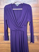 Daisy Fuentes Womens Dress Size XL Purple Long Sleeve - £11.05 GBP