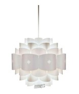 Diamond-1-Light White Pendant Easy to Install Contemporary Design Durable - €20,37 EUR