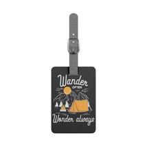 Personalized Saffiano Polyester Luggage Tag for Wanderlust Travelers - £18.58 GBP