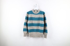 Vintage 90s American Eagle Outfitters Womens Medium Wool Knit Striped Sweater - £47.44 GBP