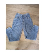 Vintage L.L. Bean Pleated High Waist Jeans Taper Leg Blue Soft Heather D... - $1,354.23 MXN