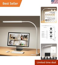 Versatile Gooseneck Desk Light: 33.5&quot; LED Lamp with Adjustable Height &amp; ... - $728.59 MXN