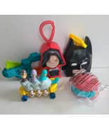 Lot of 5 McDonalds Carl&#39;s Jr Happy Meal Toy Figures Star Wars Batman Lif... - $246.15 MXN